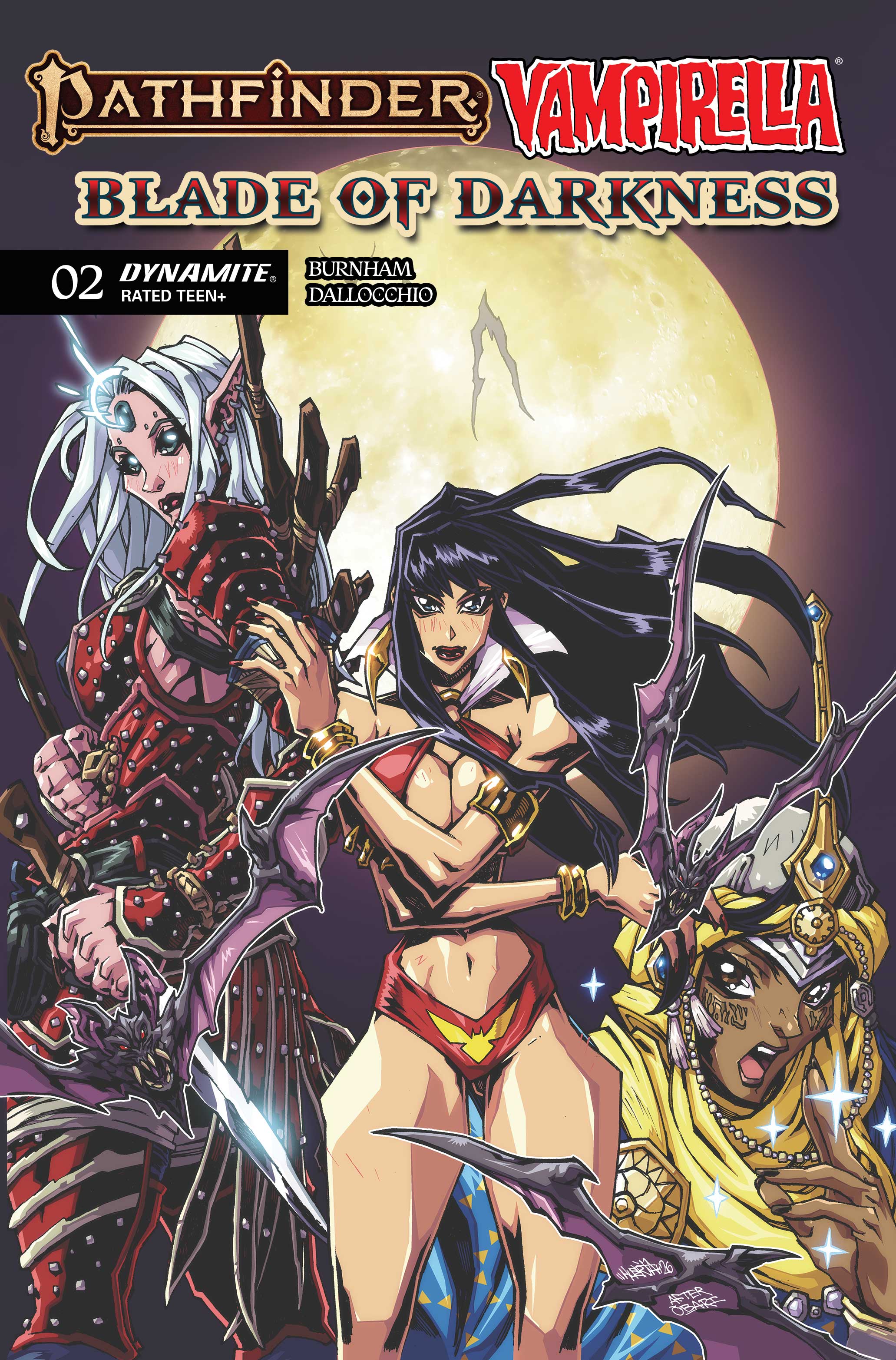 PATHFINDER VAMPIRELLA BLADE OF DARKNESS #2 CVR B ANDREW HUERTA VAR