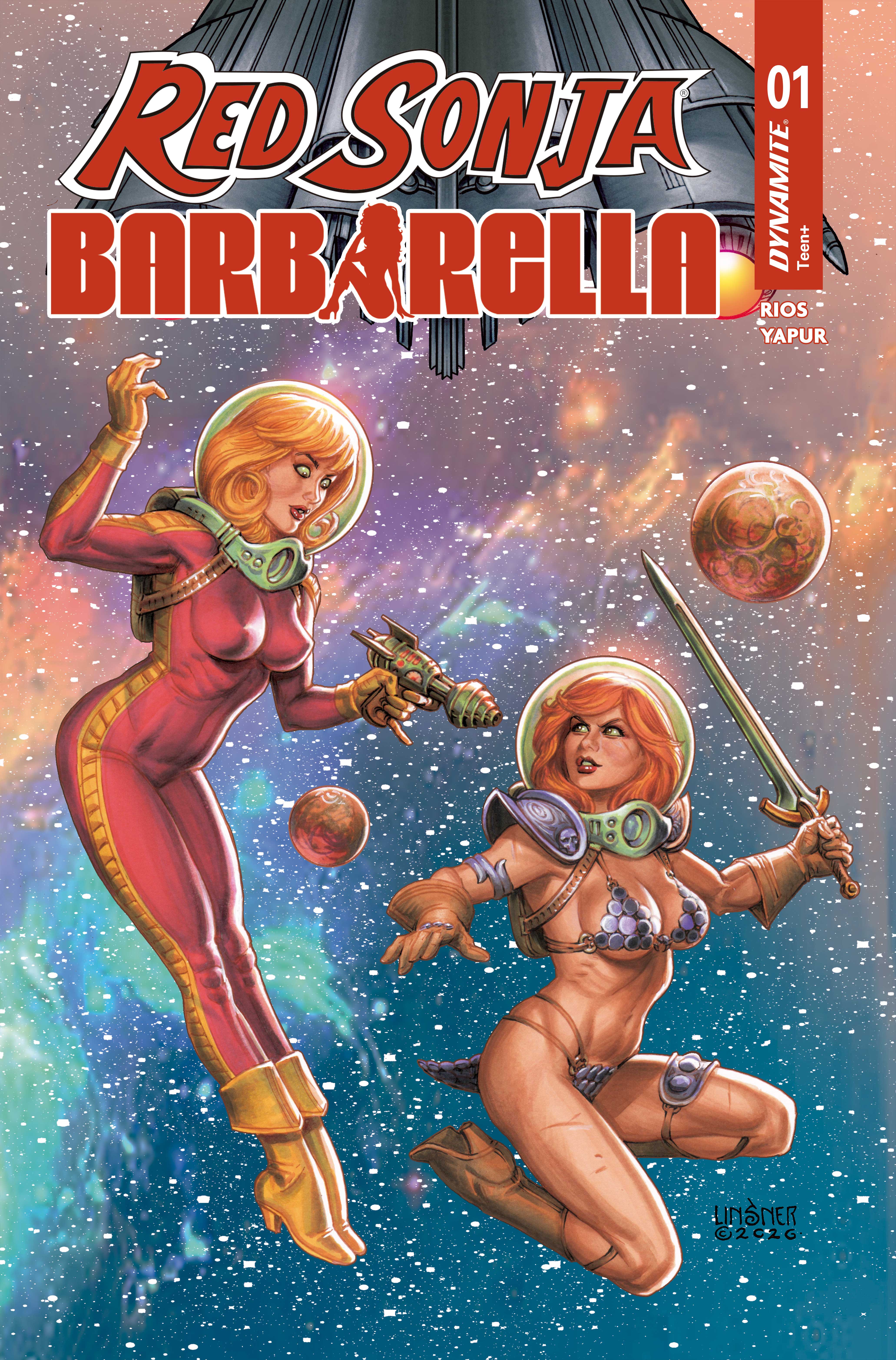RED SONJA BARBARELLA #1 CVR A JOSEPH MICHAEL LINSNER
