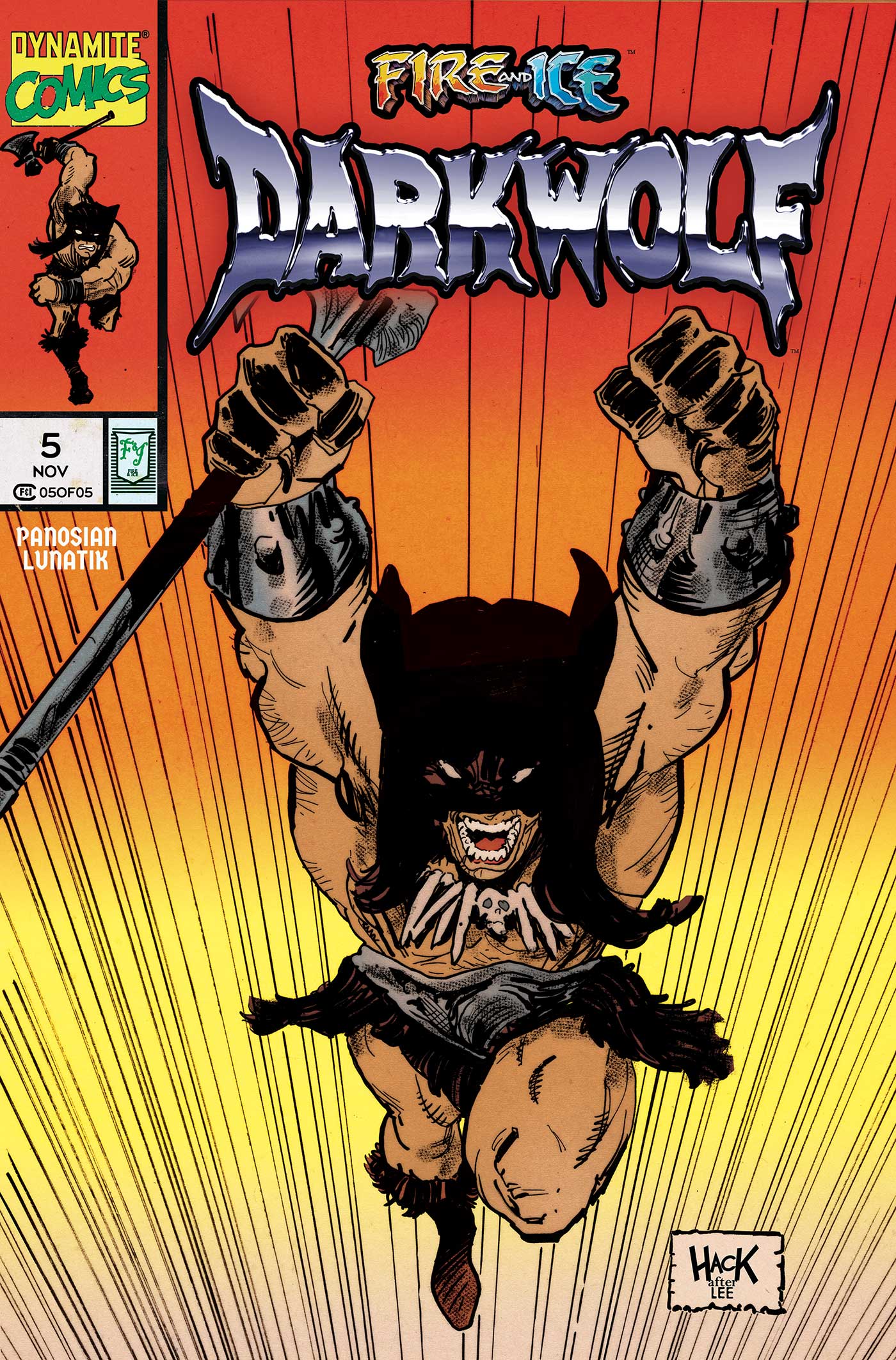 FIRE AND ICE DARKWOLF #5 CVR K ROBERT HACK VAR
