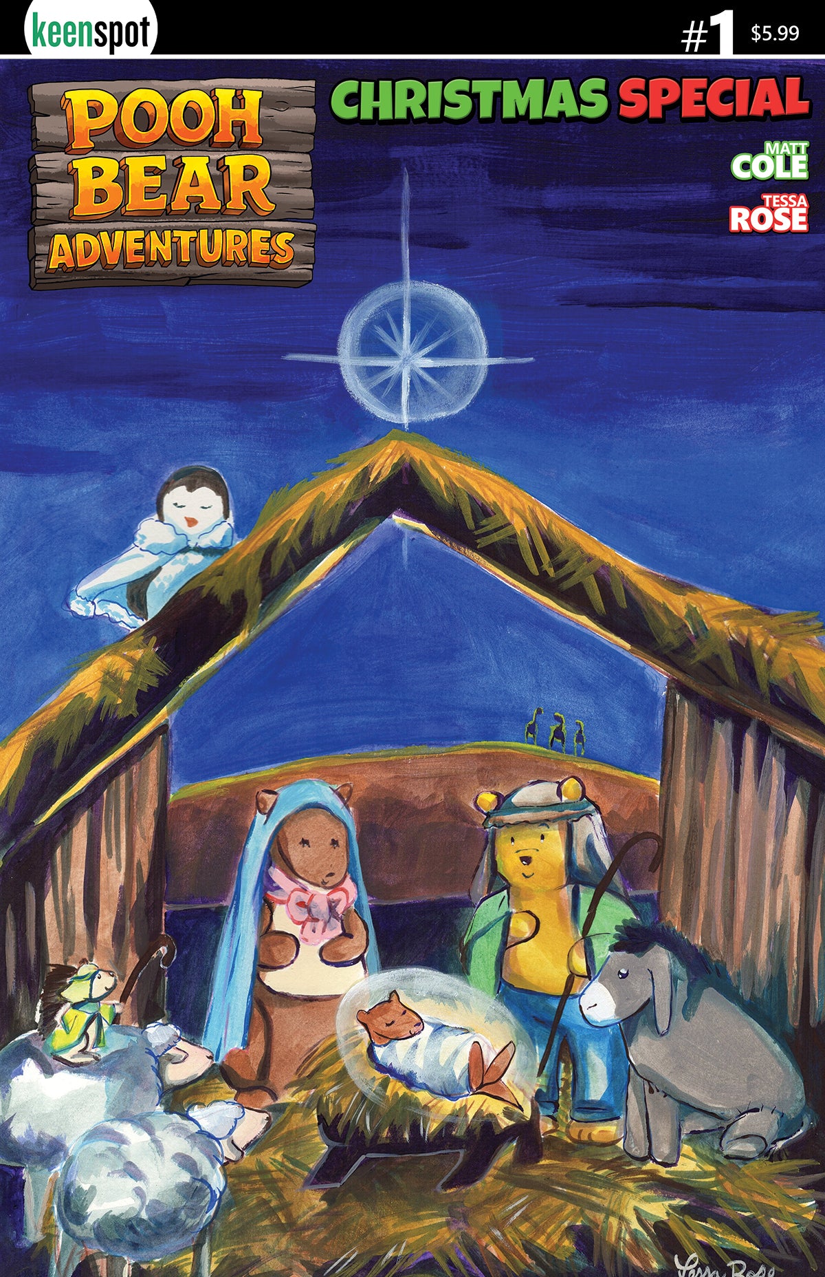 POOH BEAR ADVENTURES CHRISTMAS SPECIAL #1 (ONE SHOT) CVR C TESSA ROSE THE NATIVITY VAR