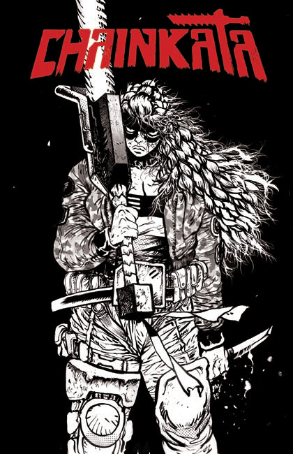 CHAINKATA #1 CVR B DANIEL WARREN JOHNSON B&W VAR