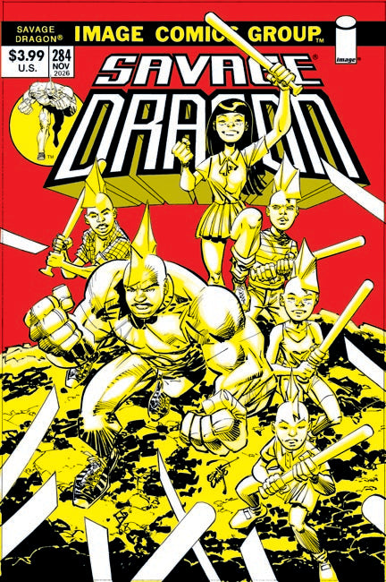 SAVAGE DRAGON #284 CVR B ERIK LARSEN 70S THROWBACK VAR