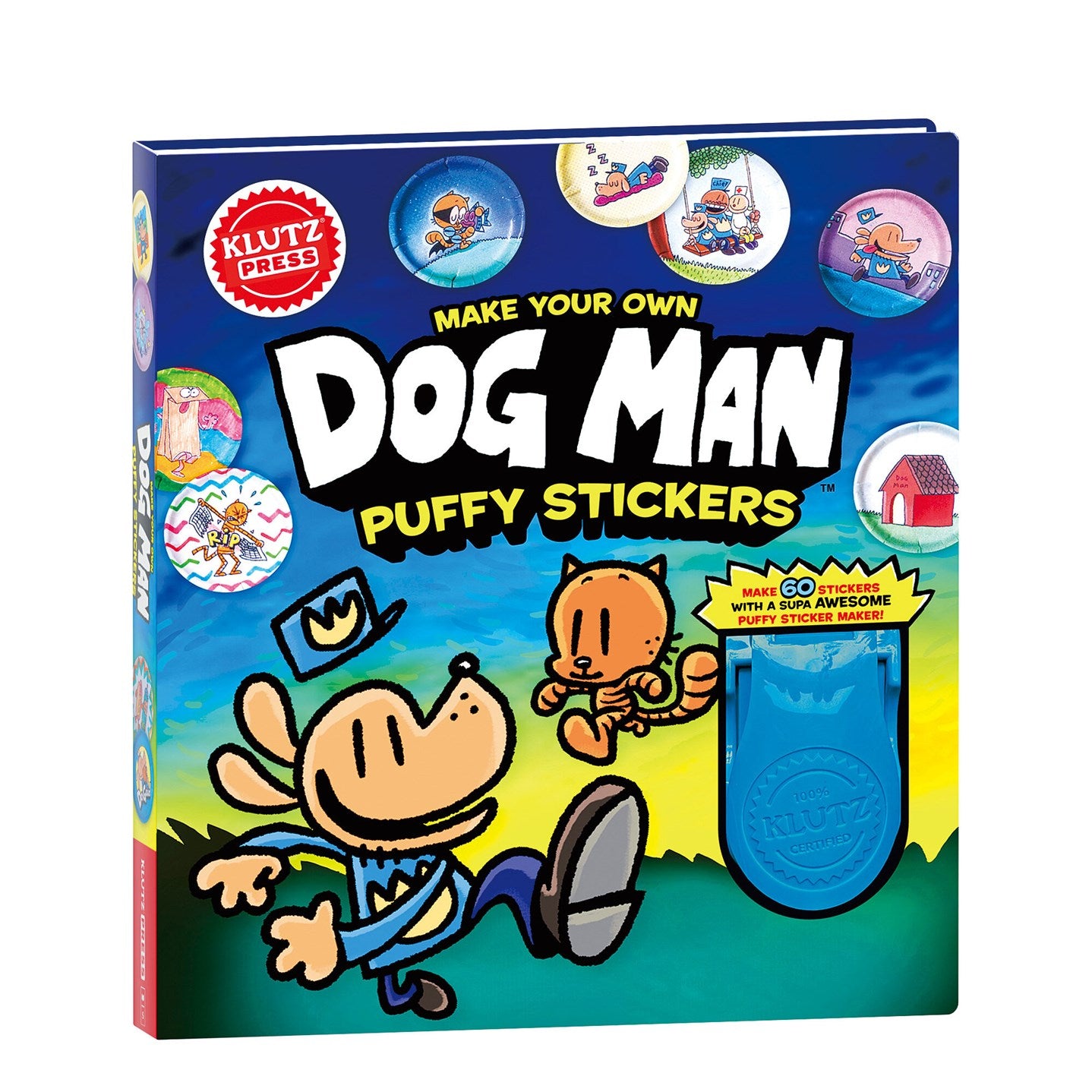 MAKE YOUR OWN DOG MAN PUFFY STICKERS HC