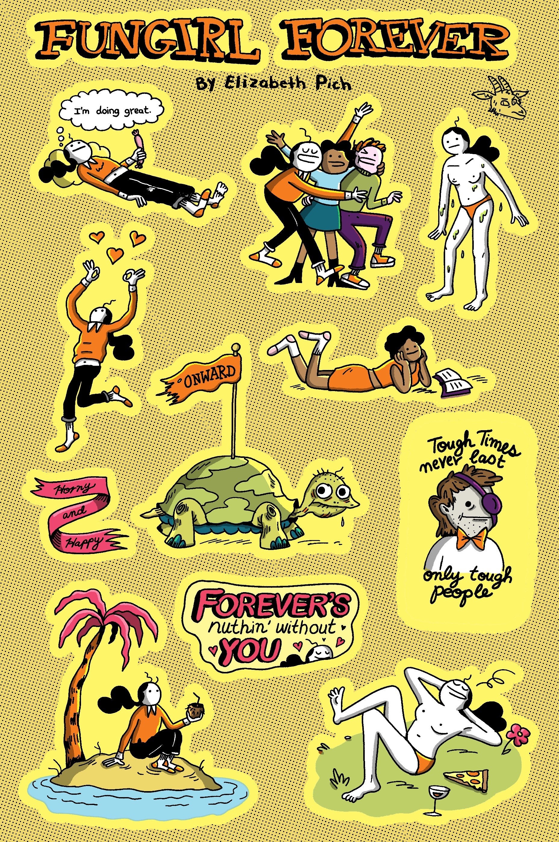FUNGIRL FOREVER STICKER SHEET