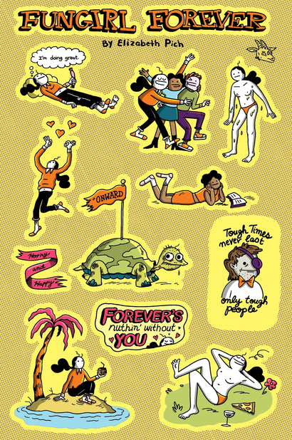 FUNGIRL FOREVER STICKER SHEET