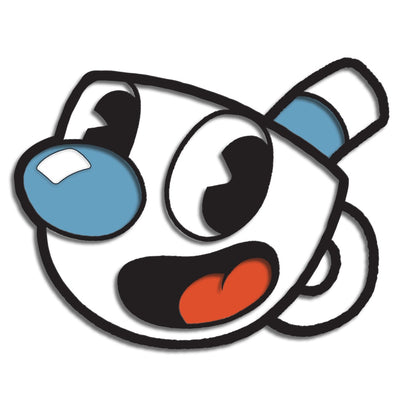 CUPHEAD MUGMAN ENAMEL PIN BADGE 