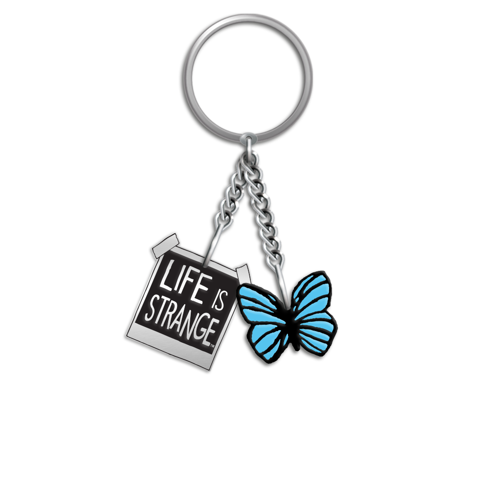LIFE IS STRANGE BUTTERFLY CHARM KEYRING
