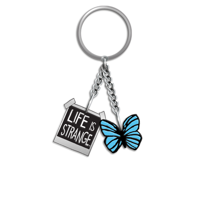 LIFE IS STRANGE BUTTERFLY CHARM KEYRING