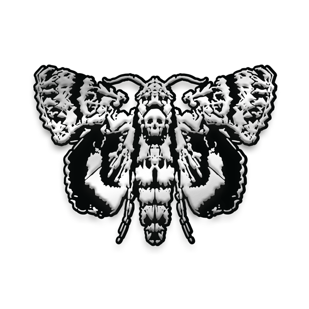 LIFE IS STRANGE DEATHS HEAD MOTH ENAMEL PIN BADGE