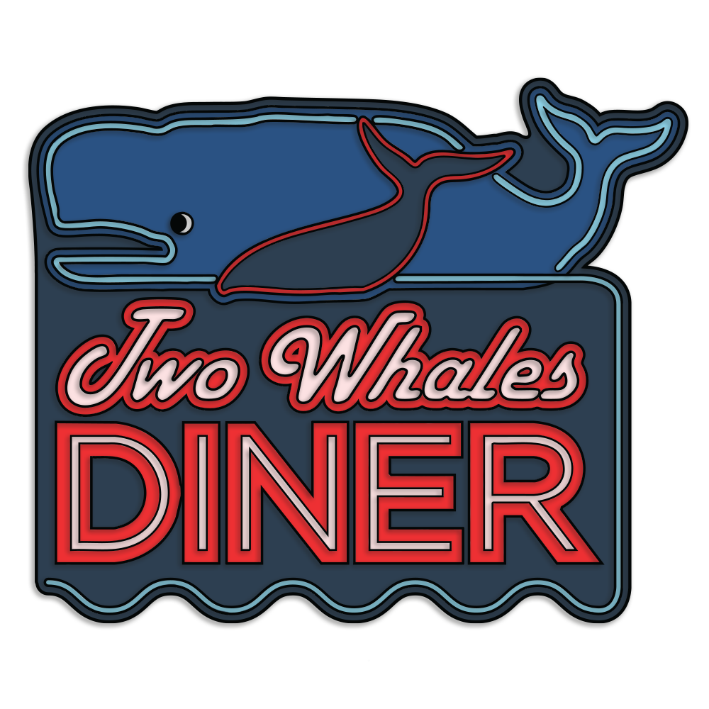 LIFE IS STRANGE TWO WHALES DINER ENAMEL PIN BADGE