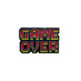 FP ORIGINAL GAMING GAME OVER ENAMEL PIN BADGE