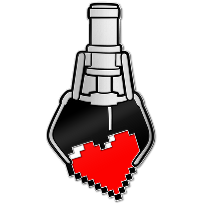 FP ORIGINAL GAMING HEART PRIZE ENAMEL PIN BADGE