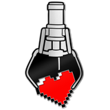 FP ORIGINAL GAMING HEART PRIZE ENAMEL PIN BADGE