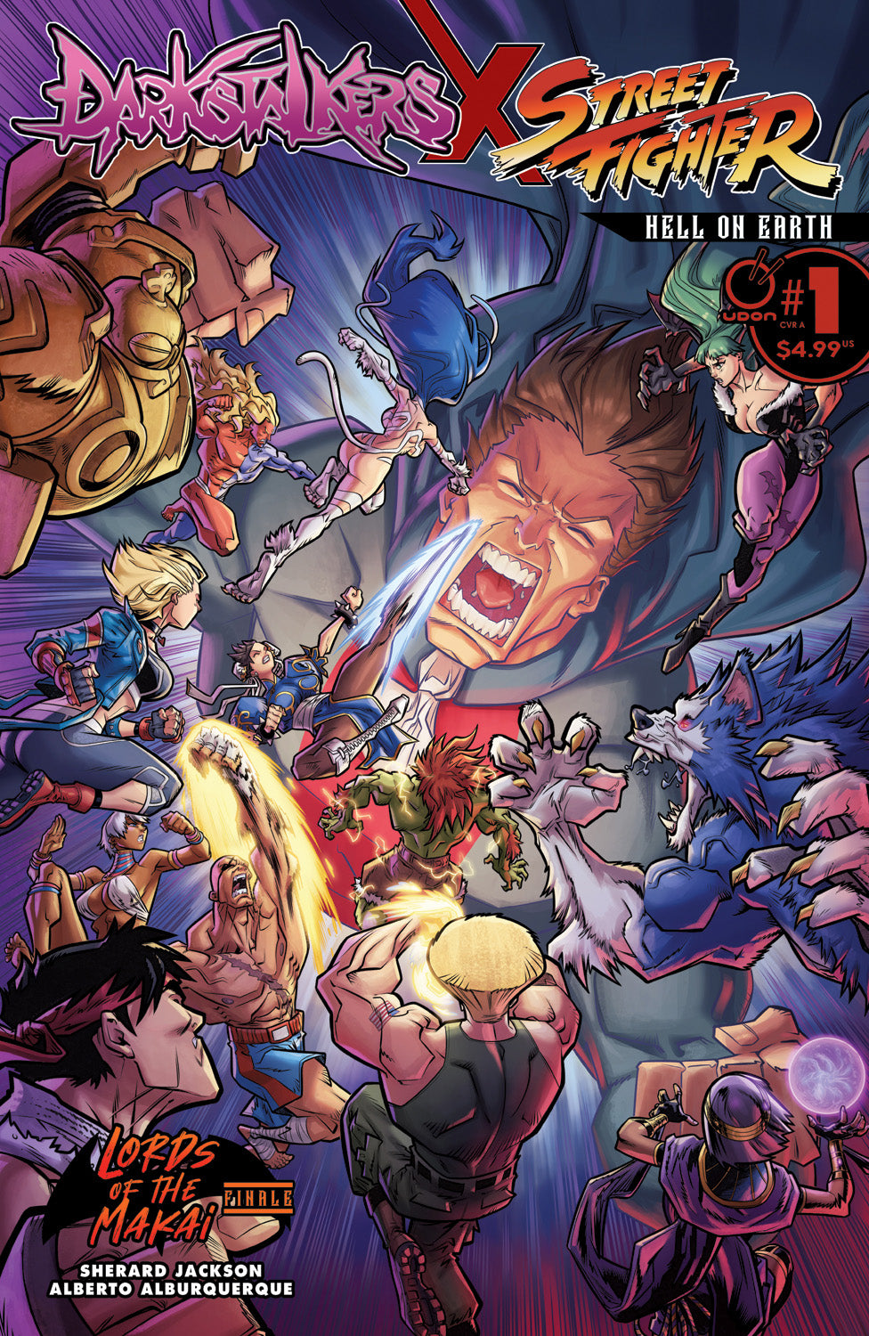 DARKSTALKERS X STREET FIGHTER HELL ON EARTH #1 (ONE SHOT) CVR A ALBERTO ALBURQUERQUE
