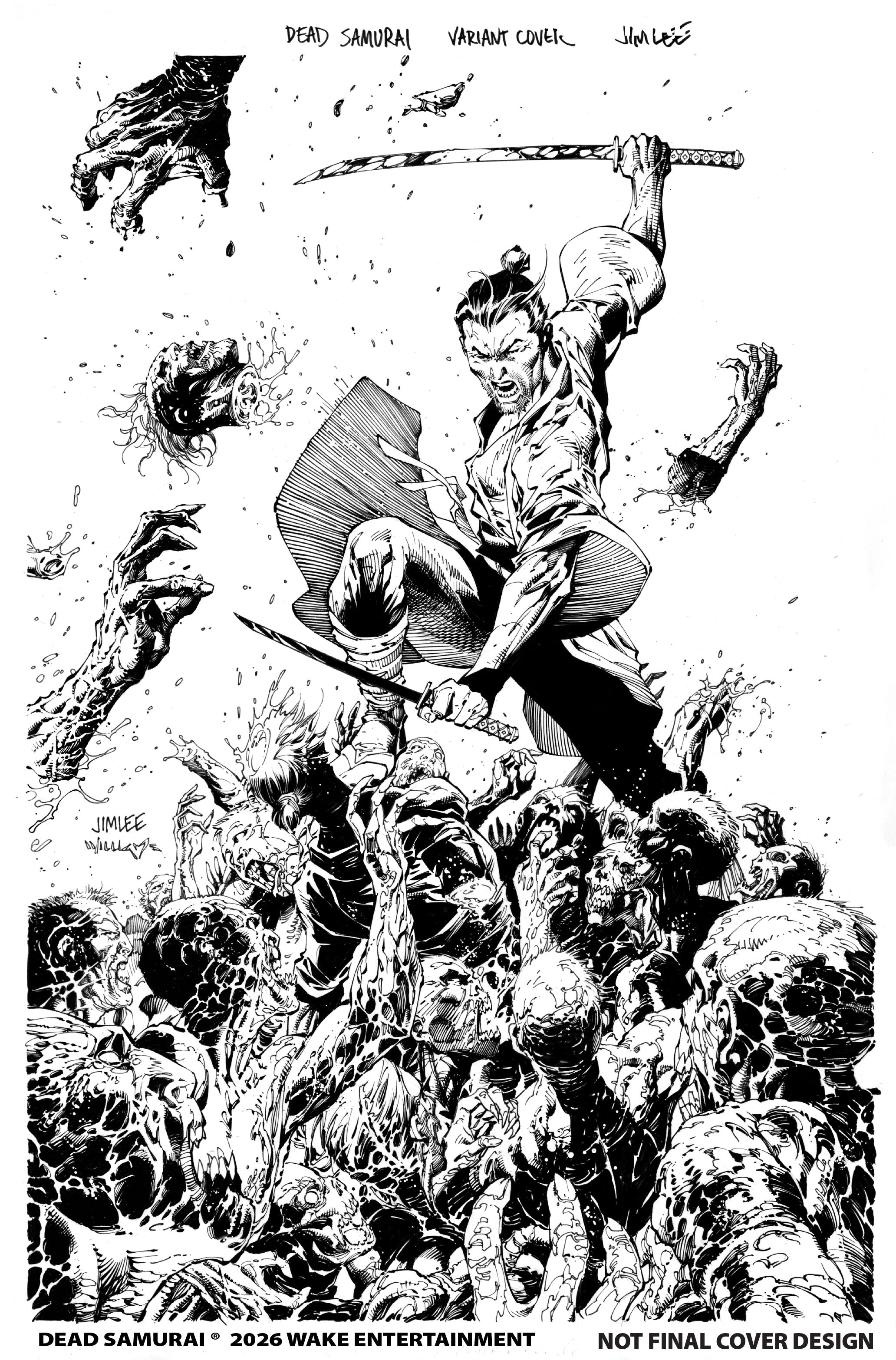 DEAD SAMURAI #8 2ND PTG CVR B JIM LEE SCOTT WILLIAMS B&W