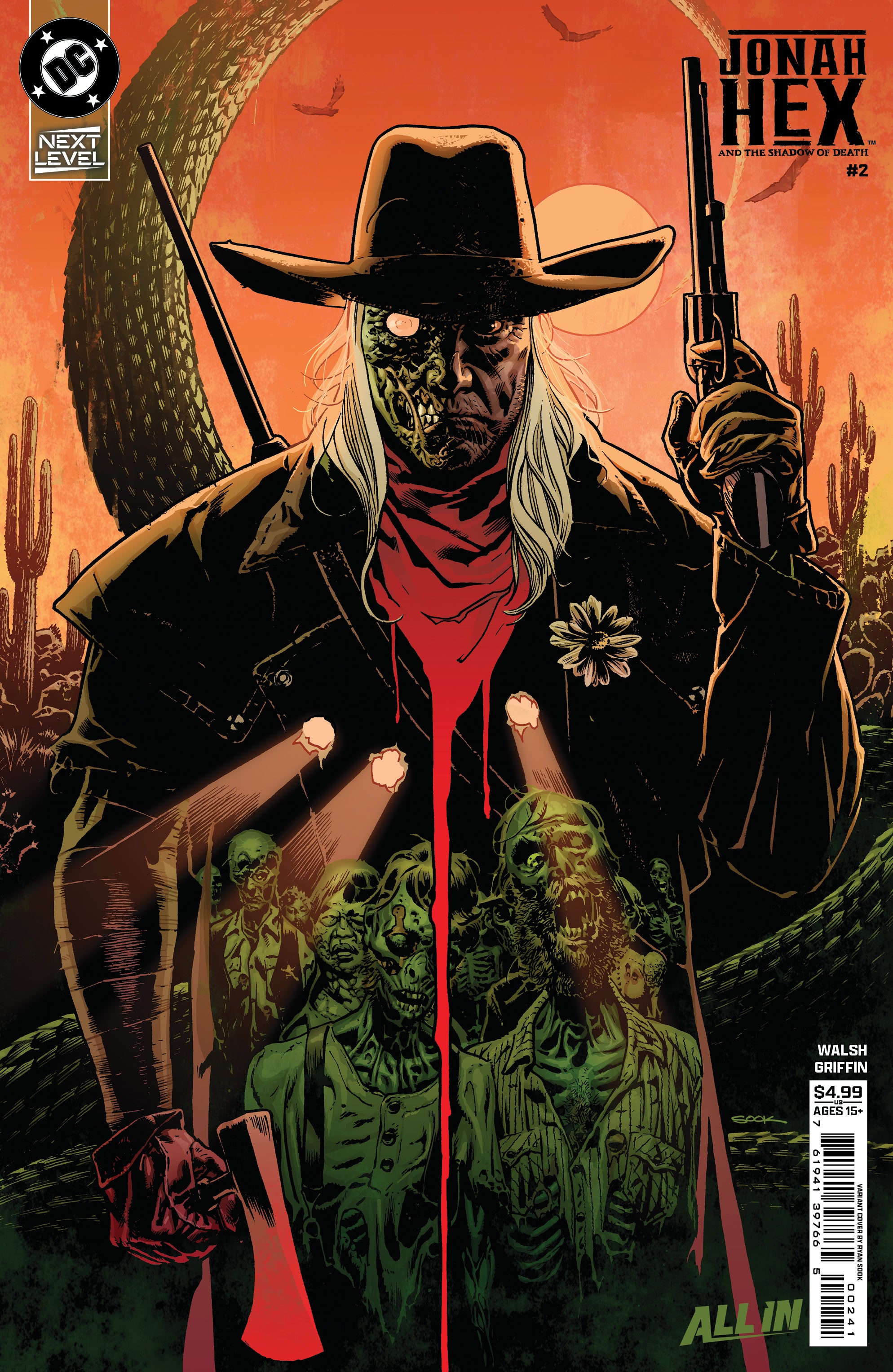 JONAH HEX AND THE SHADOW OF DEATH #2 (OF 6) CVR D RYAN SOOK CARD STOCK VAR