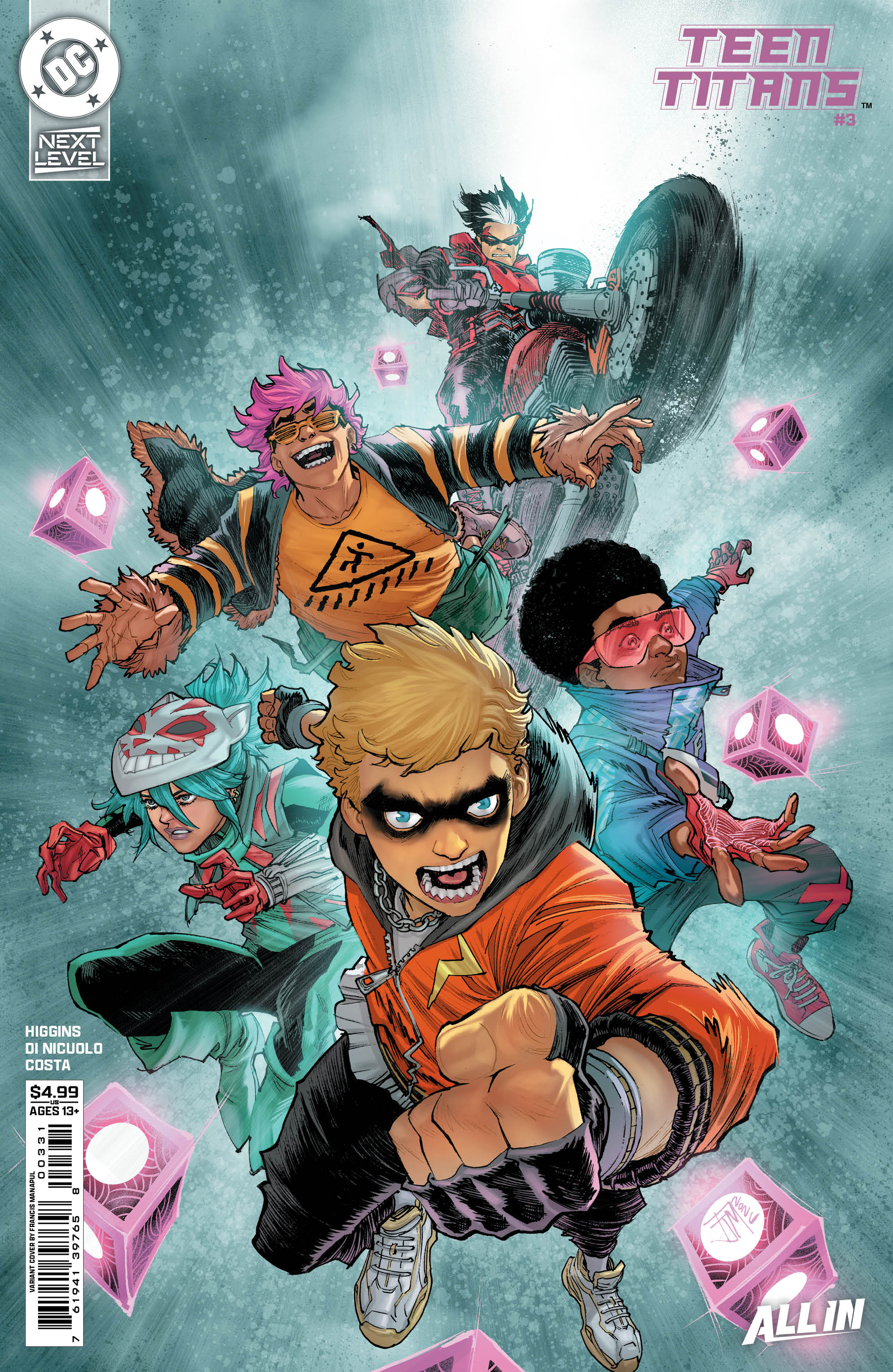 TEEN TITANS #3 CVR C FRANCIS MANAPUL CARD STOCK VAR