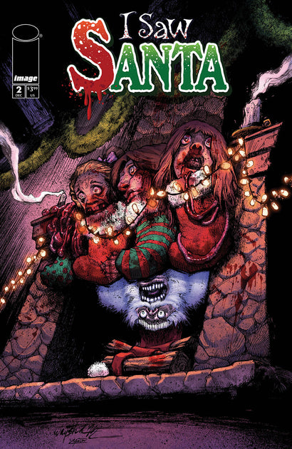 I SAW SANTA A SPAWN UNIVERSE CHRISTMAS STORY #2 COVER B JONATHAN WAYSHAK VARIANT