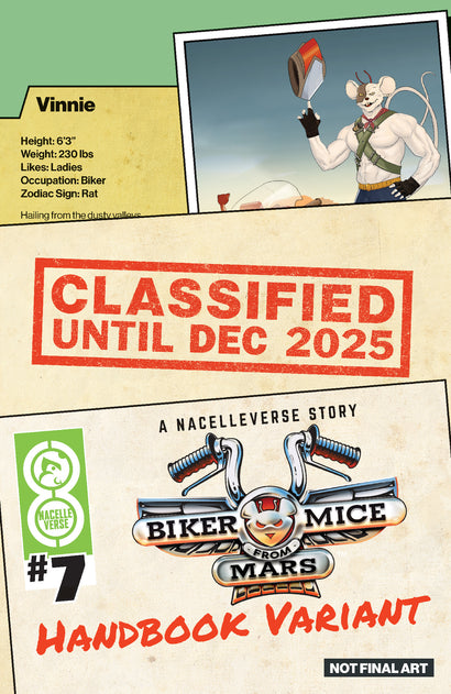 BIKER MICE FROM MARS (2025) #7 COVER B DOTUN AKANDE HANDBOOK VARIANT