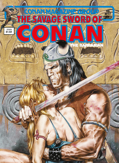 SAVAGE SWORD OF CONAN THE ORIGINAL COMICS OMNIBUS HARDCOVER VOL 07 DIRECT MARKET EDITION COVER