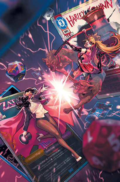 DC K.O. HARLEY QUINN VS ZATANNA #1 (ONE SHOT) COVER C JAMAL CAMPBELL CARD STOCK VARIANT