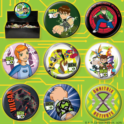 ATA-BOY BEN 10 144 PIECE BUTTON ASST