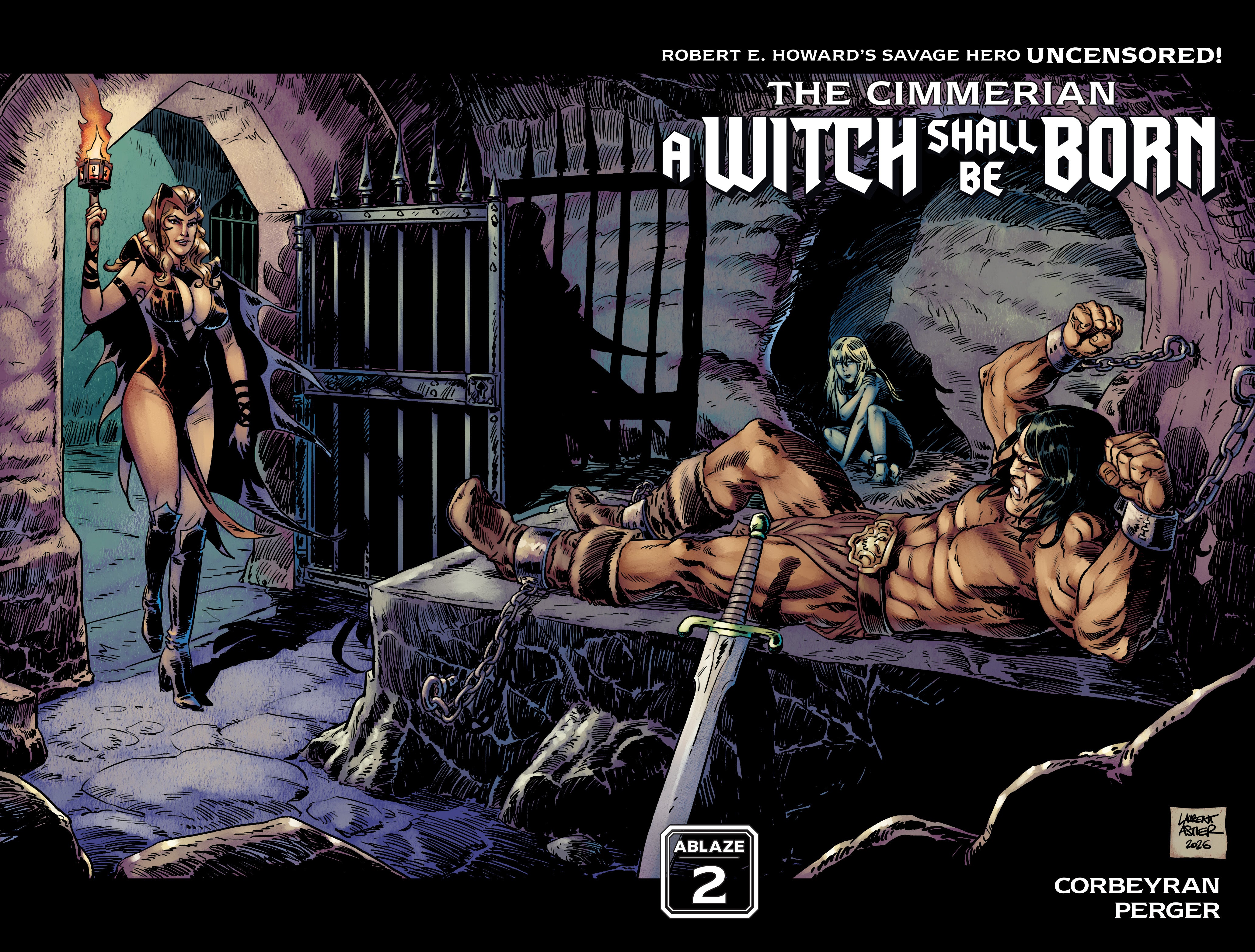 CIMMERIAN A WITCH SHALL BE BORN #2 (OF 3) CVR B LAURANT ASTIER WRAPAROUND VAR