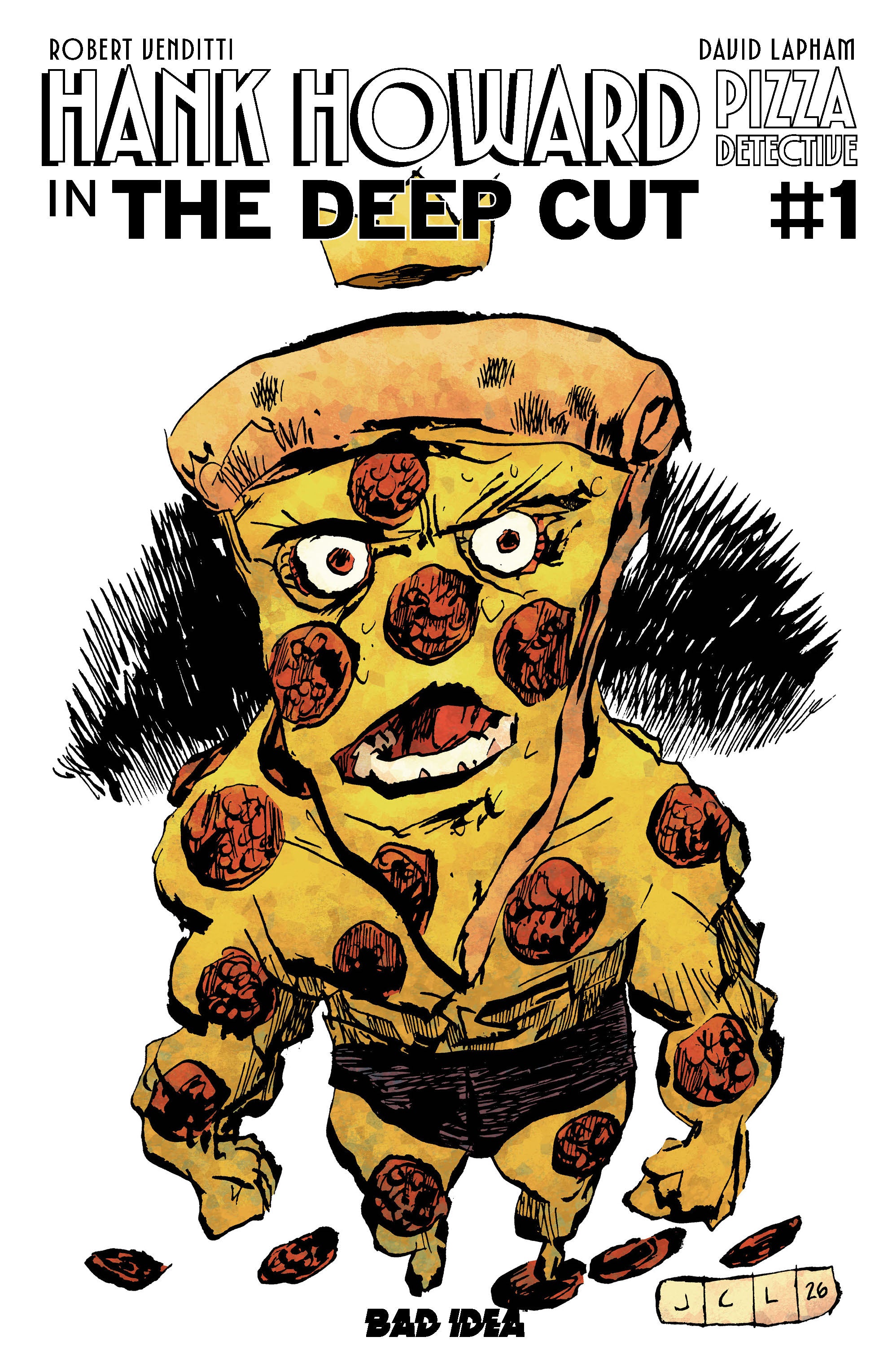 HANK HOWARD PIZZA DETECTIVE THE DEEP CUT #1 (ONE SHOT) CVR C PIZZA BY JESSE LONERGAN VAR