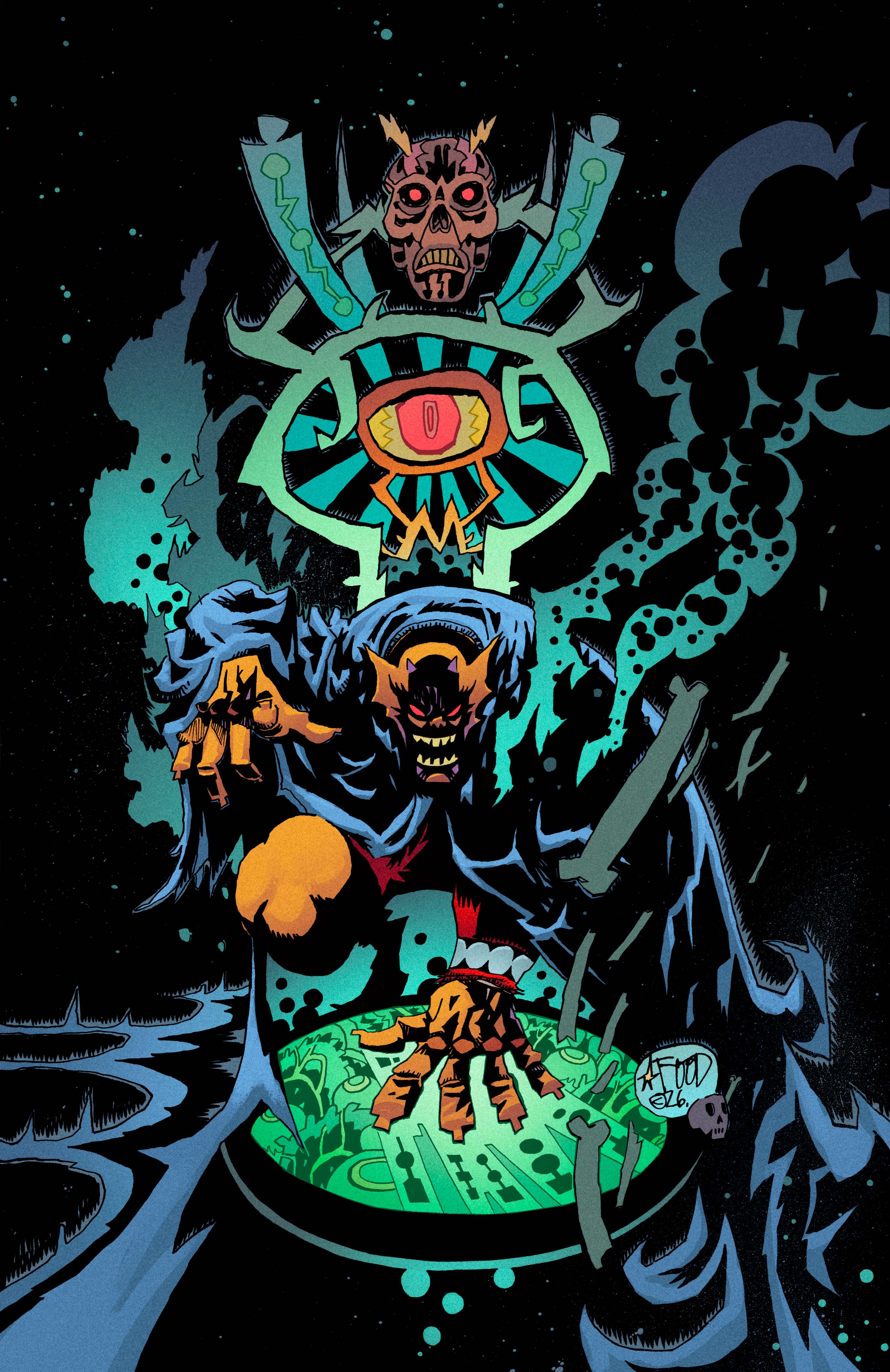 DEMON #3 CVR C JIM MAHFOOD CARD STOCK VAR