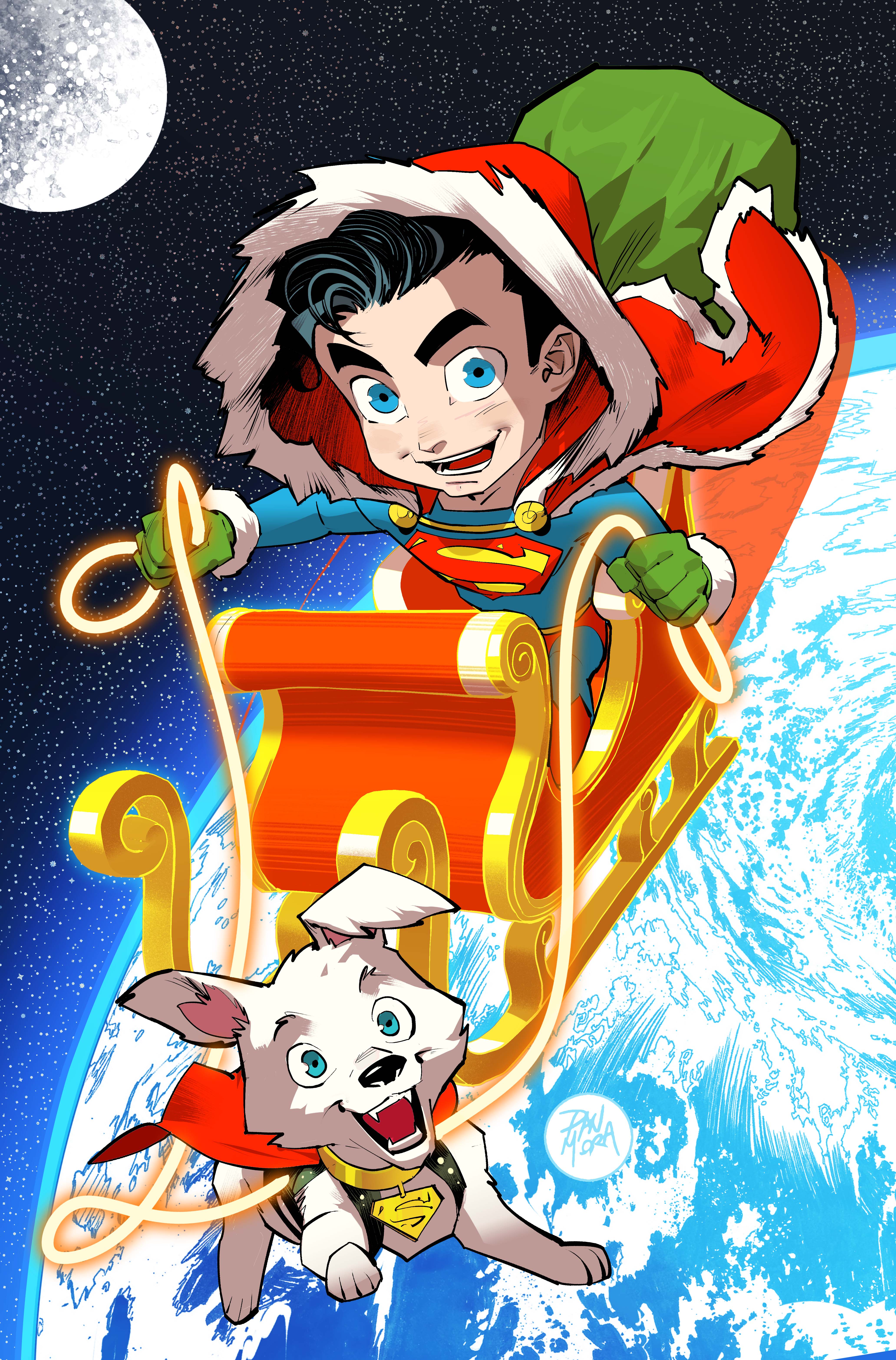 SUPERMAN #45 CVR F DAN MORA HOLIDAY CARD STOCK VAR