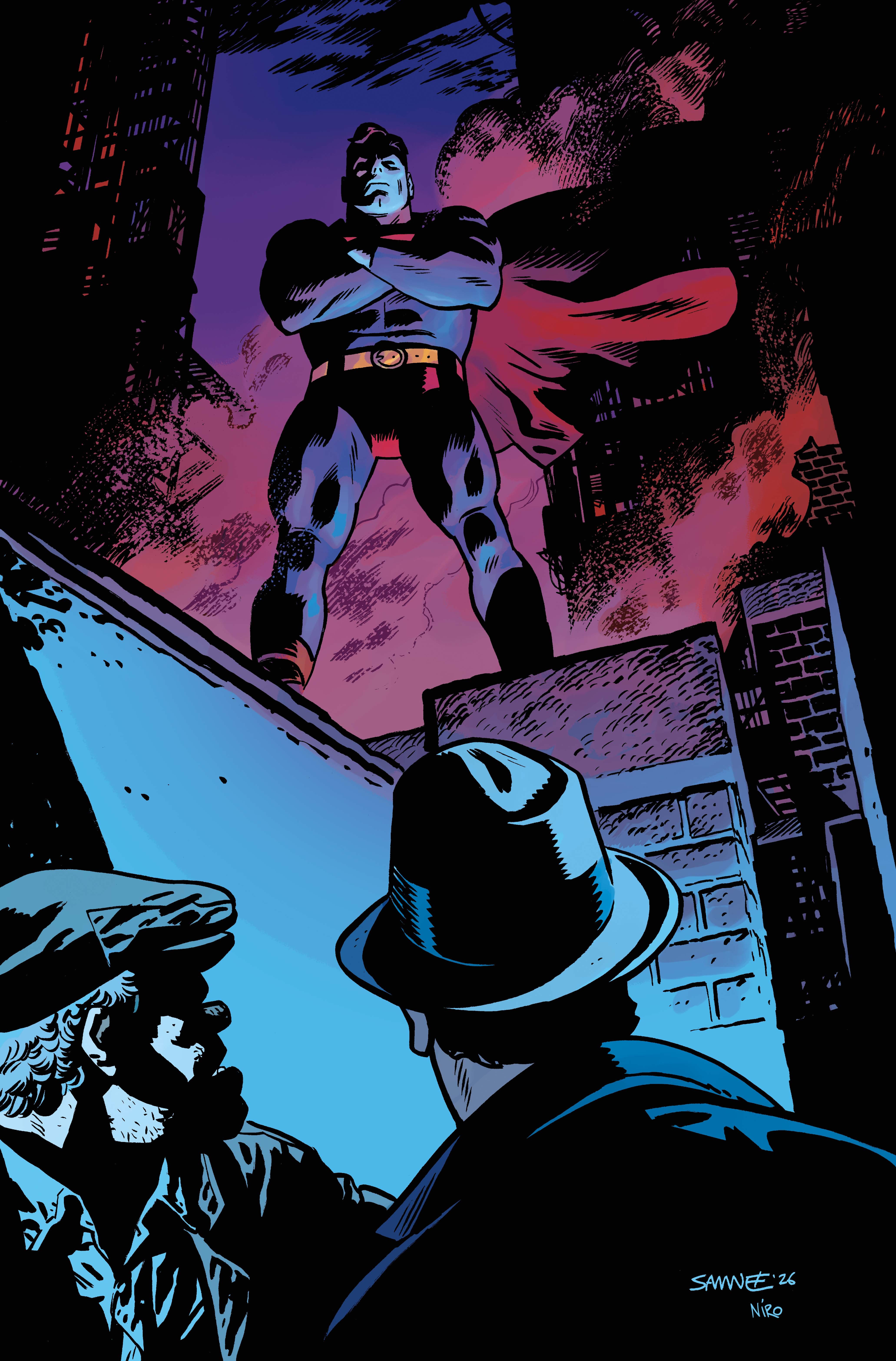 SUPERMAN THE STRANGER #4 (OF 6) CVR B CHRIS SAMNEE CARD STOCK VAR