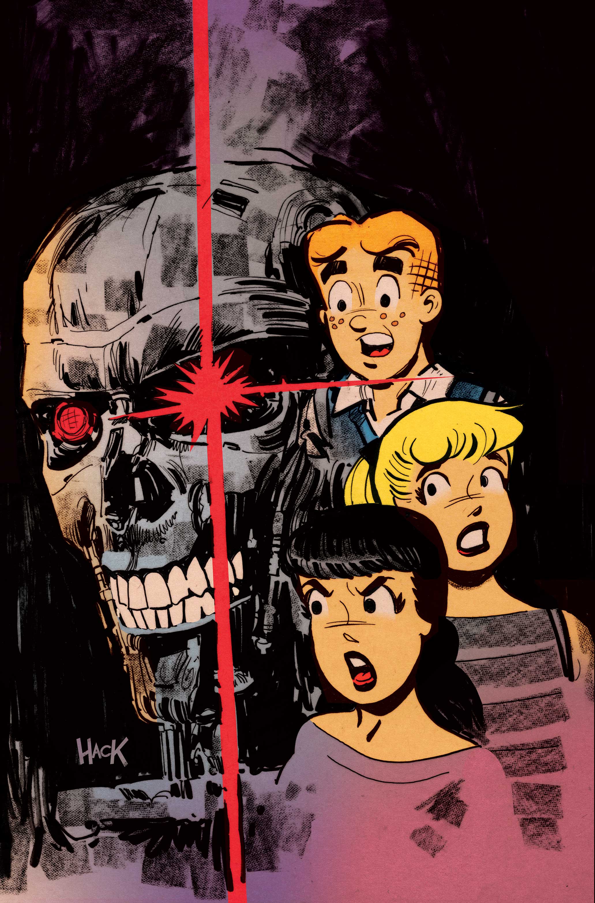 ARCHIE VS THE TERMINATOR #3 CVR F ROBERT HACK LTD VIRGIN VAR