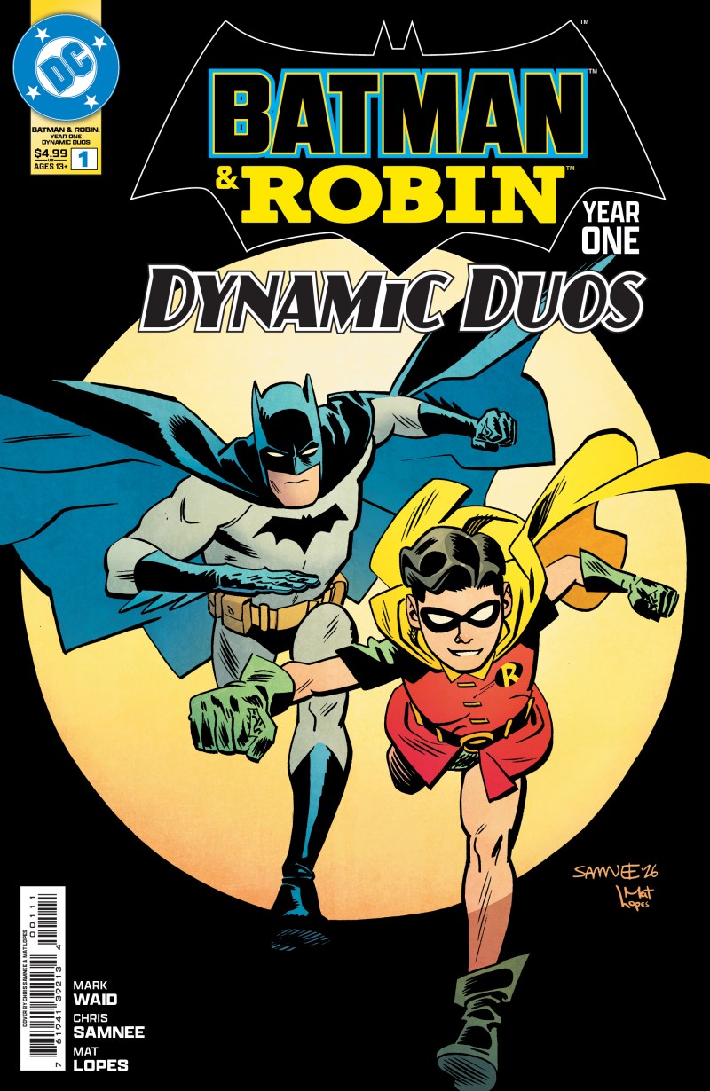 DF BATMAN & ROBIN YEAR ONE  DYNAMIC DUOS #1 SILVER SIGNATURE SERIES SIGNED BY MARK WAID
