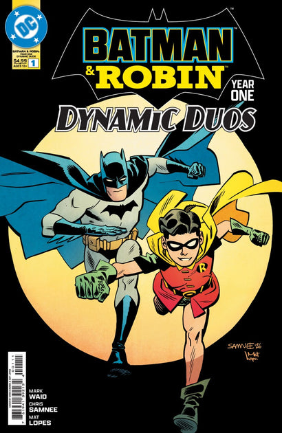 DF BATMAN & ROBIN YEAR ONE  DYNAMIC DUOS #1 SILVER SIGNATURE SERIES SIGNED BY MARK WAID