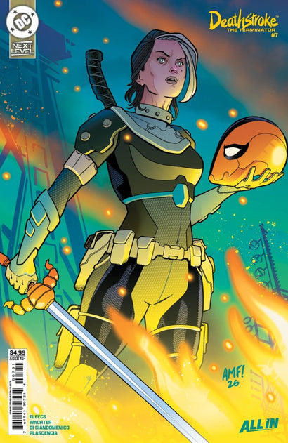 DF DEATHSTROKE THE TERMINATOR #7 VARIANT SIGNED BY TONY FLEECS