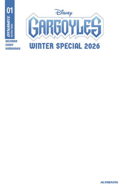 GARGOYLES WINTER SPECIAL 2026 #1 (ONE SHOT) CVR E BLANK AUTHENTIX VAR