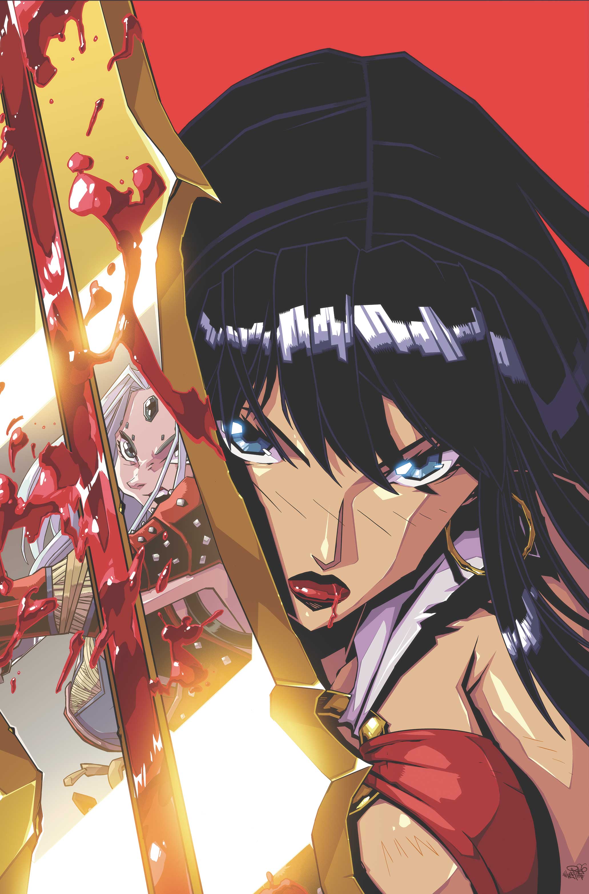 PATHFINDER VAMPIRELLA BLADE OF DARKNESS #3 CVR D STEVEN CUMMINGS METAL PREMIUM VAR