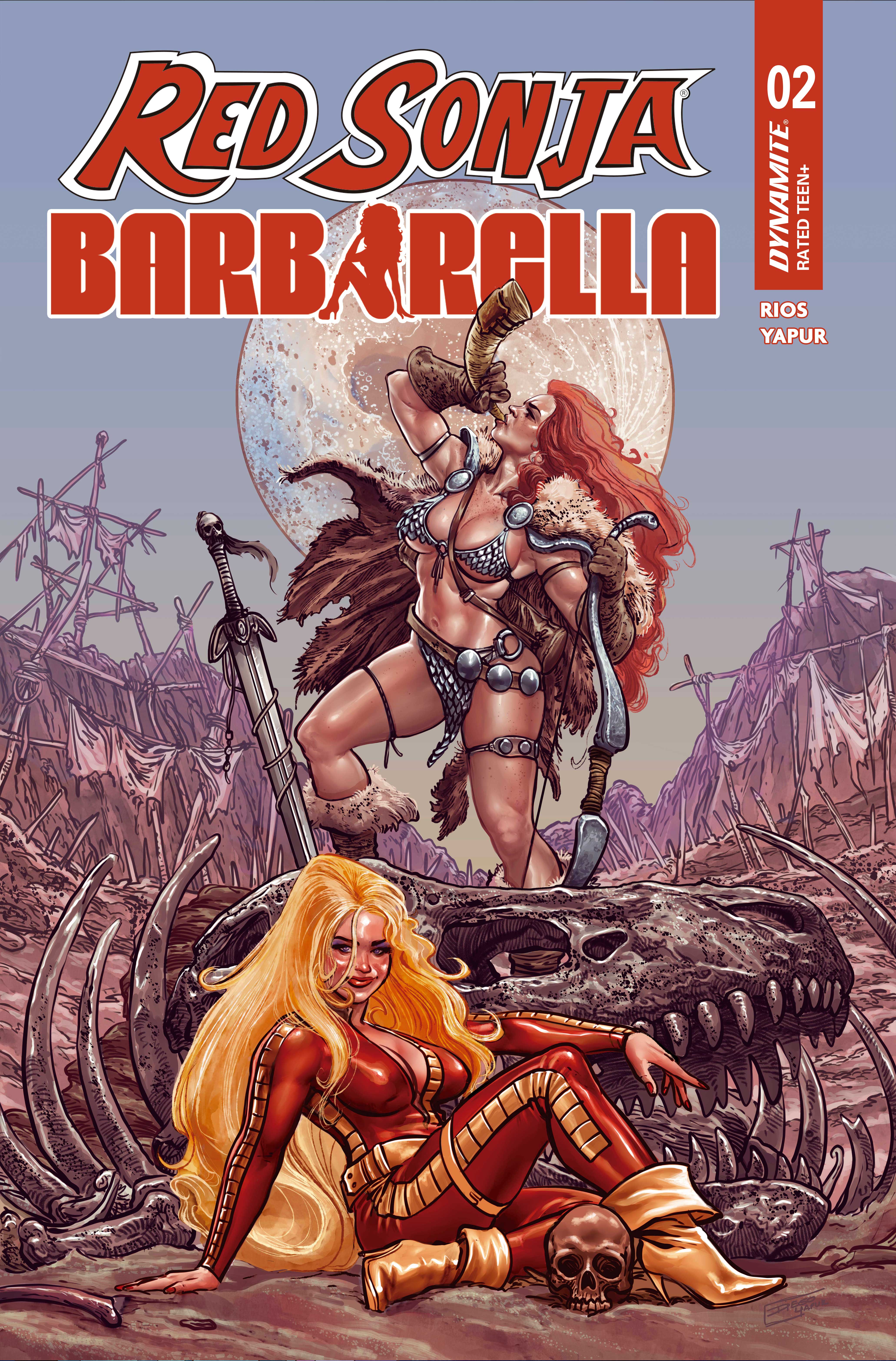 RED SONJA BARBARELLA #2 CVR C DIEGO YAPUR VAR