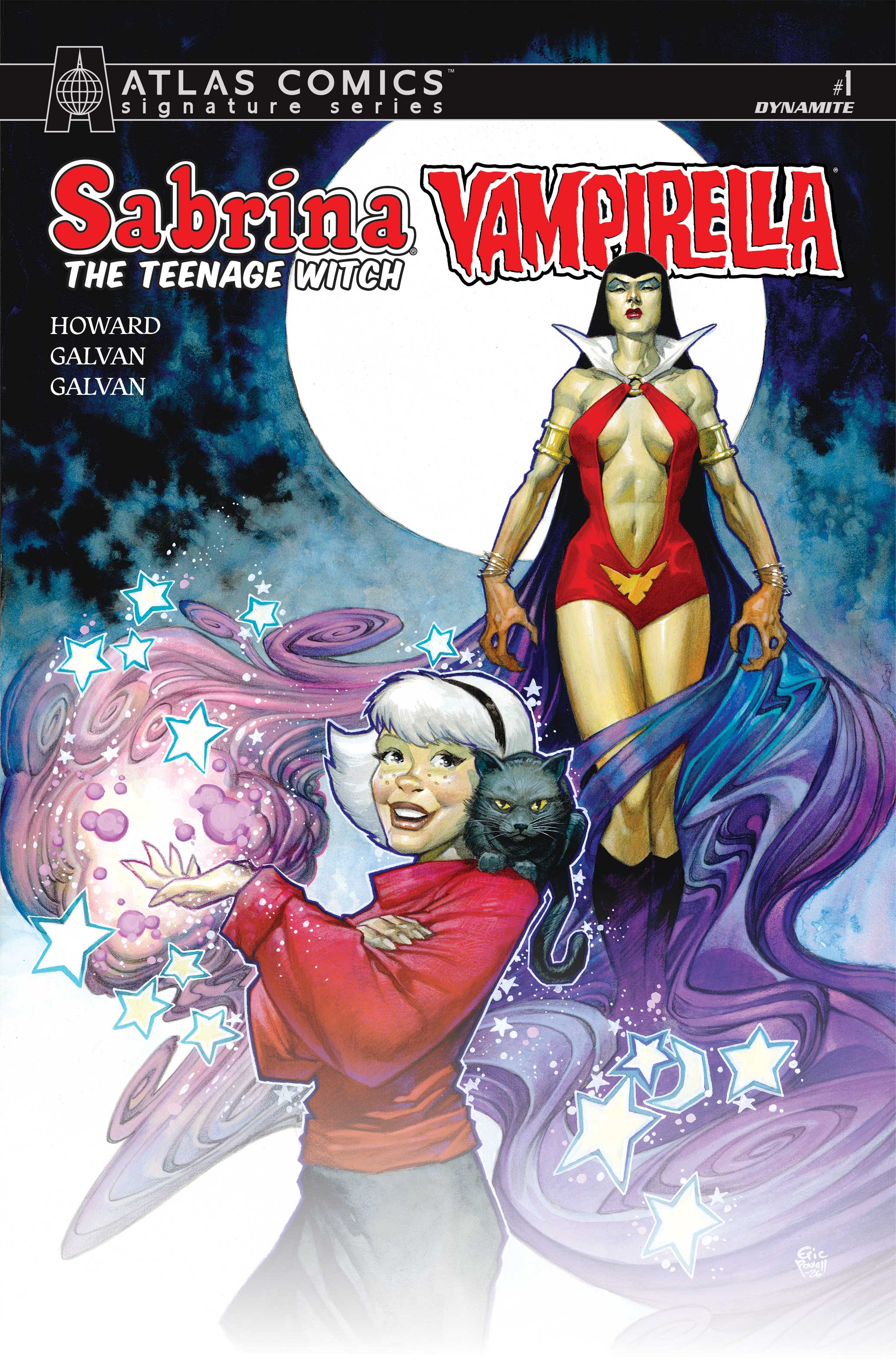 SABRINA THE TEENAGE WITCH VAMPIRELLA #1 CVR L ERIC POWELL ATLAS EDITION SIGNED BY TINI HOWARD VAR