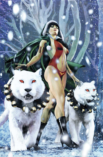 VAMPIRELLA HELLIDAY SPECIAL 2026 #1 (ONE SHOT) CVR E CAT STAGGS METAL PREMIUM VAR
