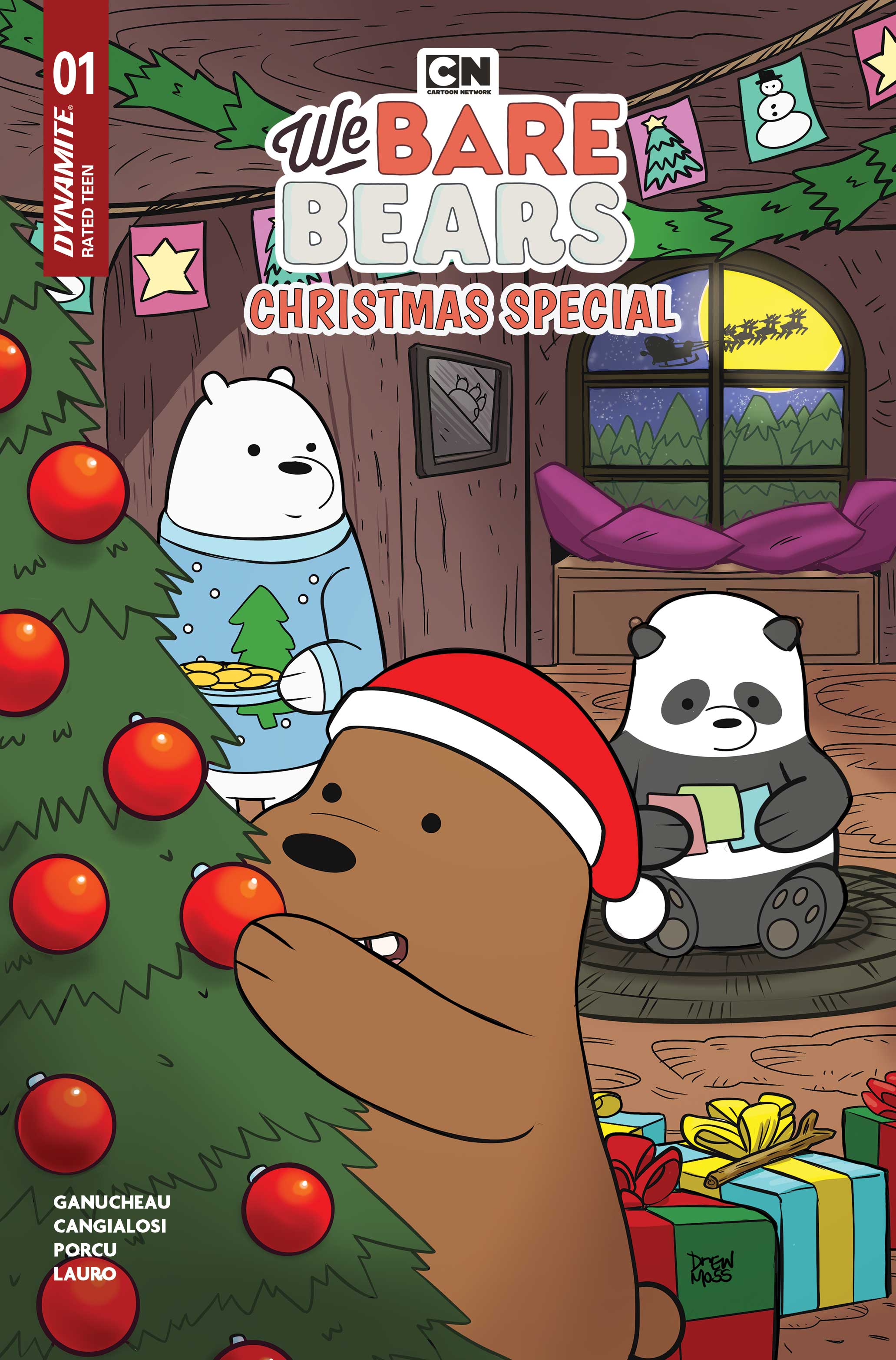 WE BARE BEARS CHRISTMAS SPECIAL #1 (ONE SHOT) CVR B DREW MOSS VAR