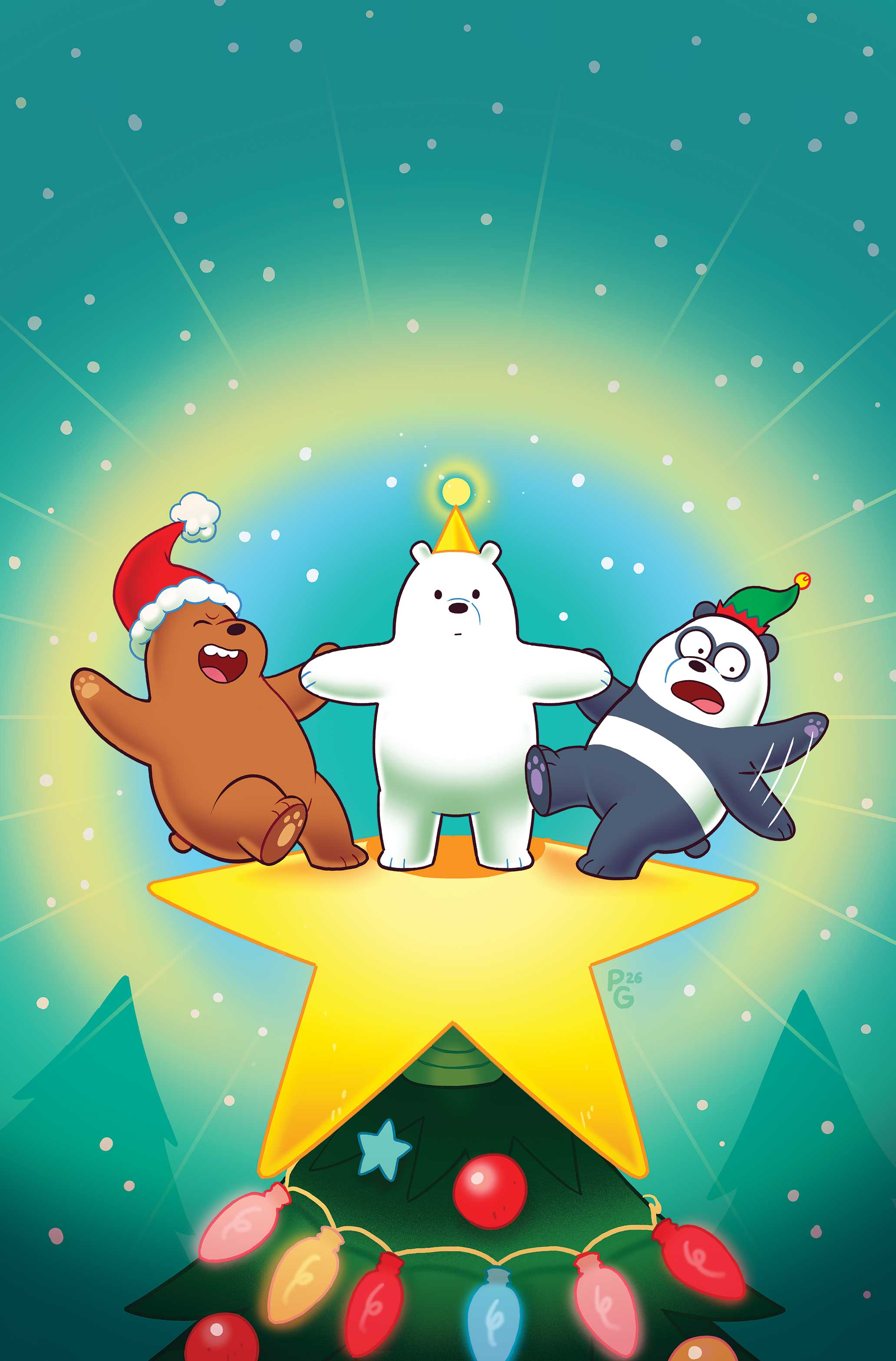 WE BARE BEARS CHRISTMAS SPECIAL #1 (ONE SHOT) CVR F PAULINA GANUCHEAU LTD VIRGIN VAR