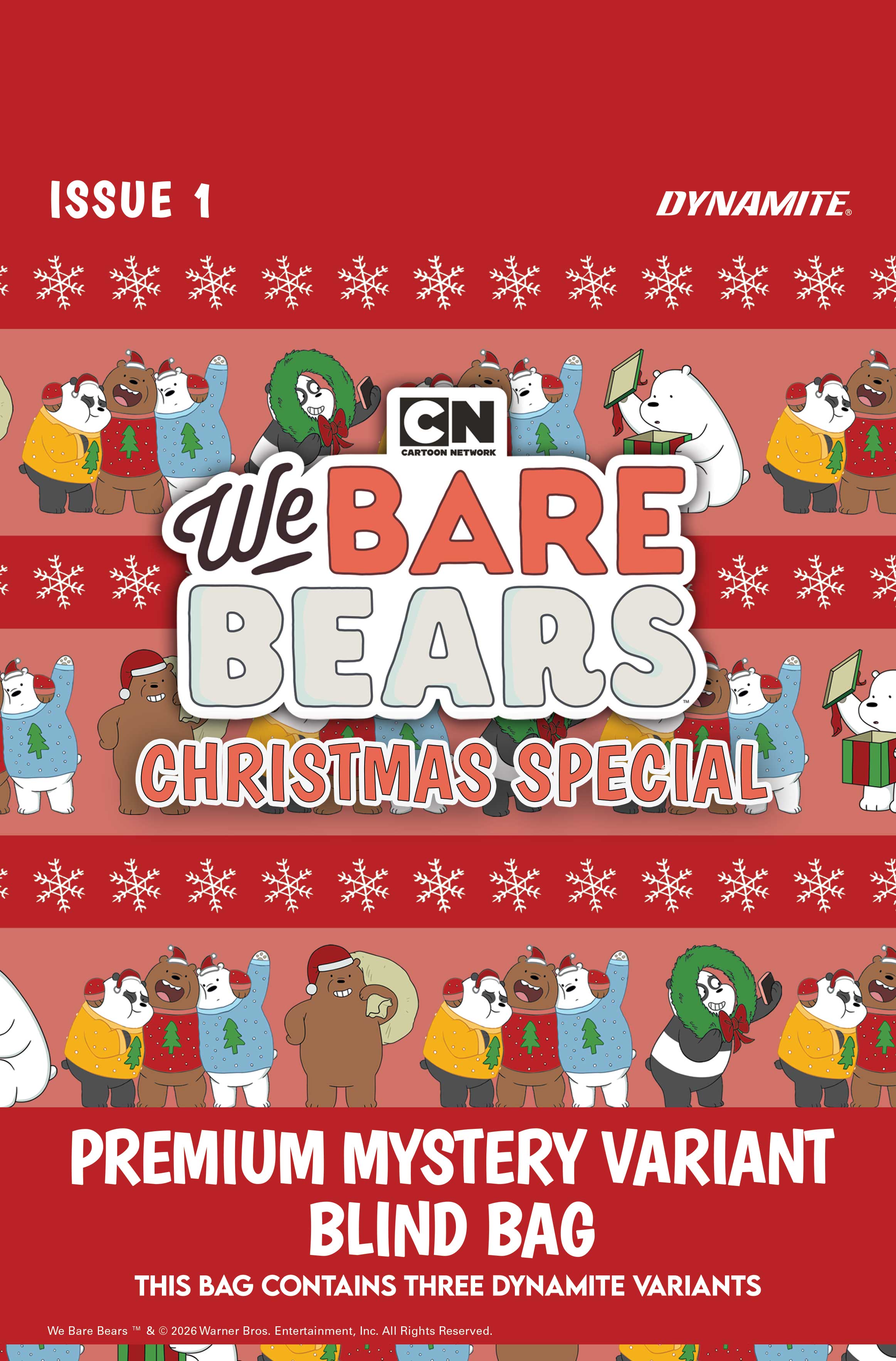 WE BARE BEARS CHRISTMAS SPECIAL #1 (ONE SHOT) CVR G PREMIUM MYSTERY BLIND BAG VAR