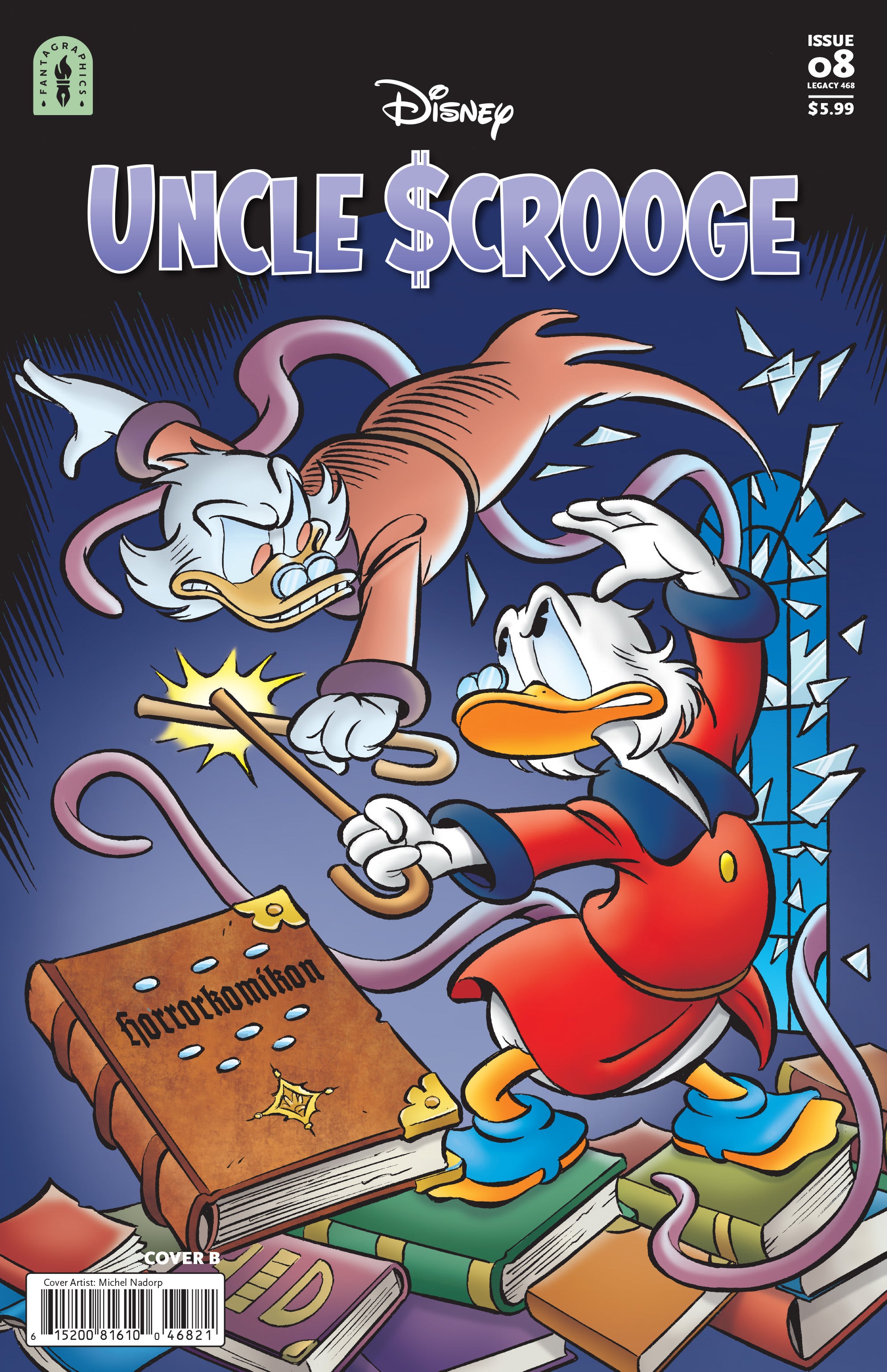 UNCLE SCROOGE LEGACY #468 THE CURSE OF HP HATEQUACK CVR B MICHEL HADORP VAR