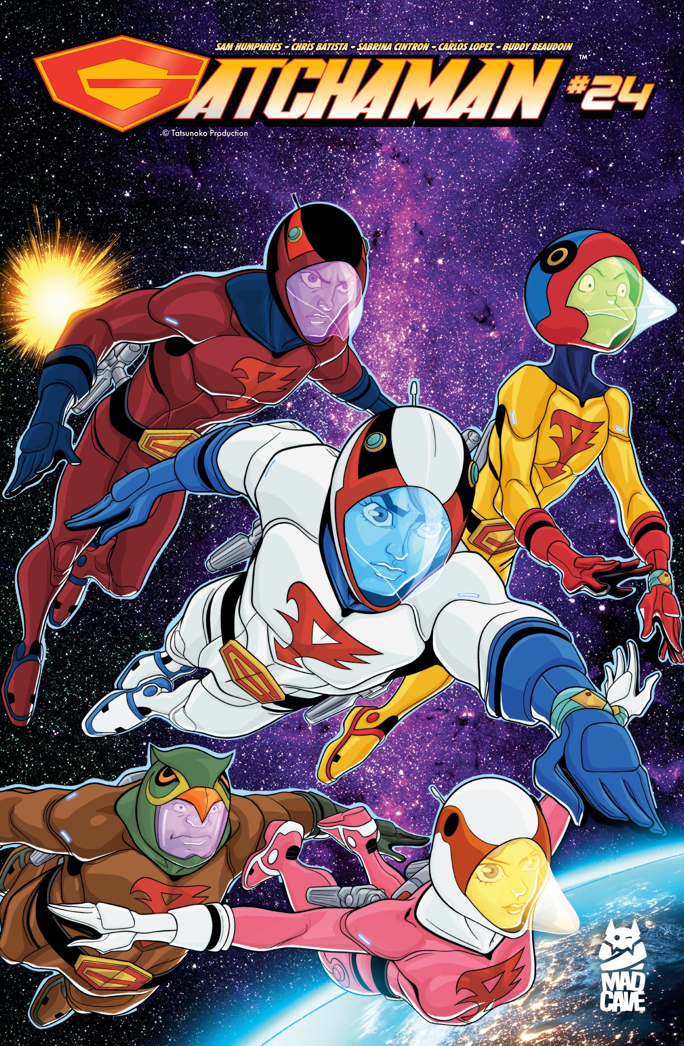 GATCHAMAN #24 CVR A CHRIS BATISTA SABRINA CINTRON TOM CHU
