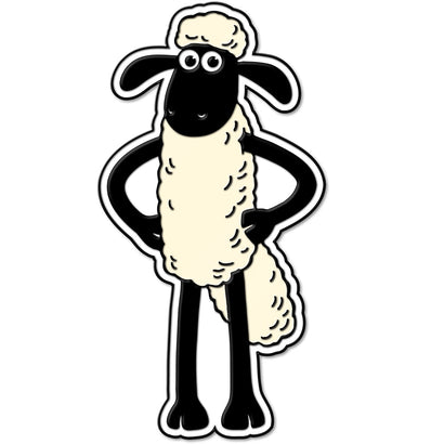 AARDMAN 50 SHAUN ENAMEL PIN BADGE