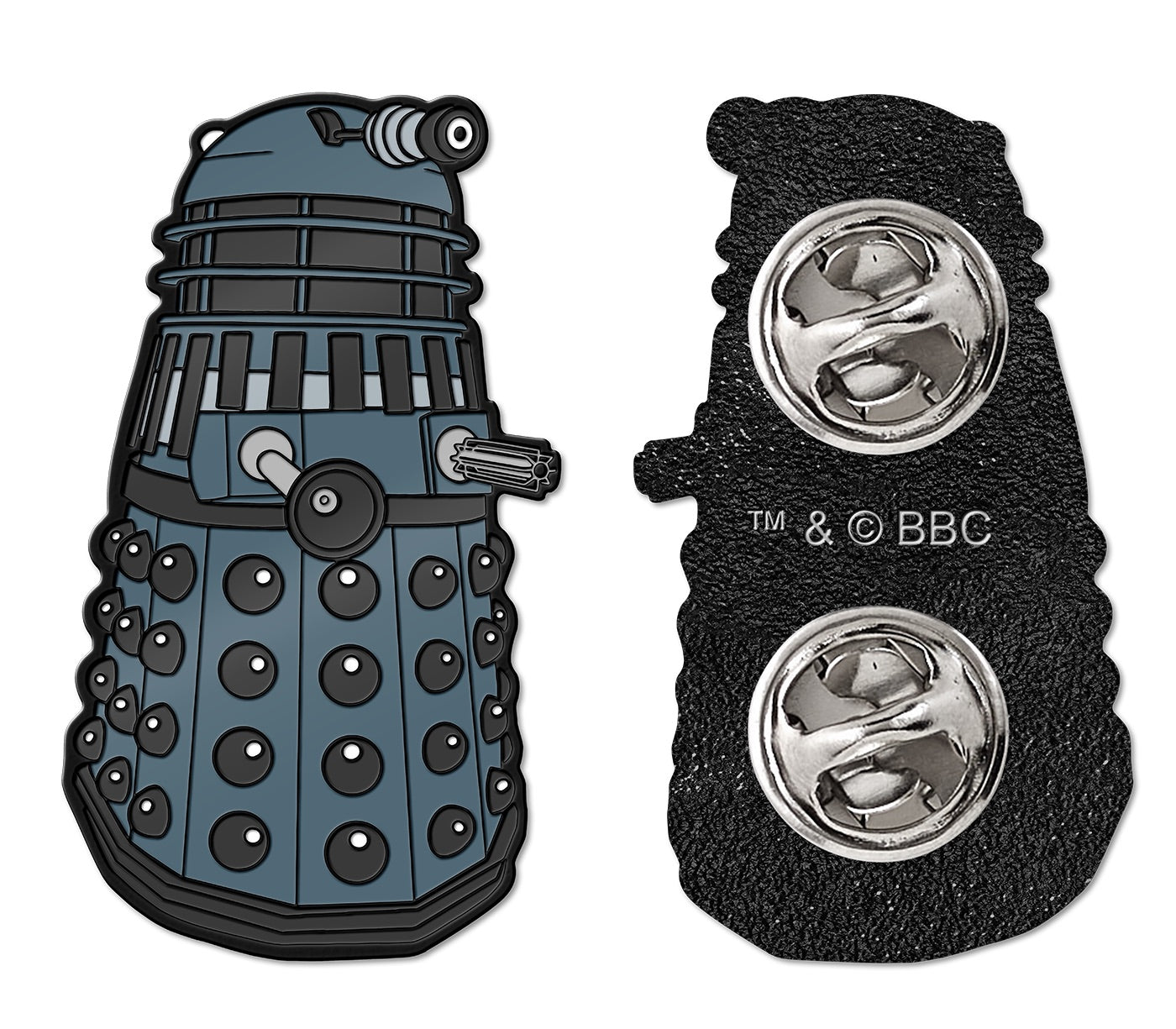 DOCTOR WHO DALEK NO TEXT 1980S ENAMEL PIN BADGE