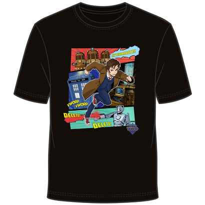 DOCTOR WHO DR MANGA T-SHIRT XL