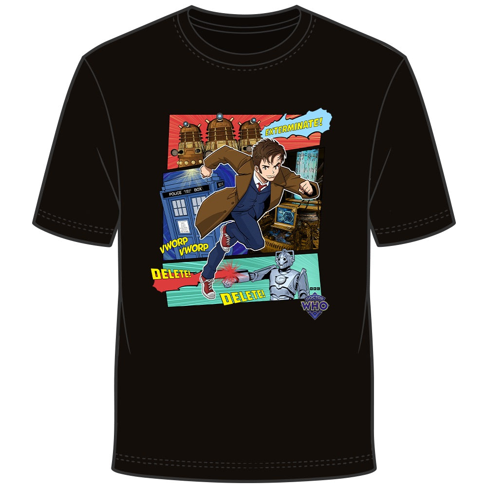 DOCTOR WHO DR MANGA T-SHIRT XXXL