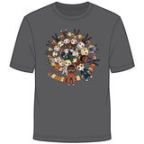 DOCTOR WHO KAWAII TITANS DOCTORS SCARF VORTEX BY KELLY YATES T-SHIRT S